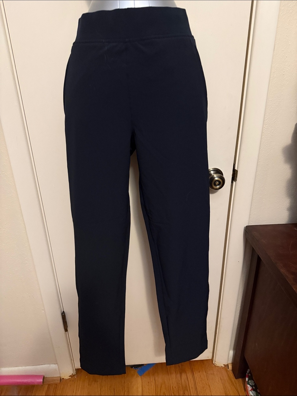 Lole Women's Black Gateway Tech Straight-Leg Pull-On Pants Size Small NWT